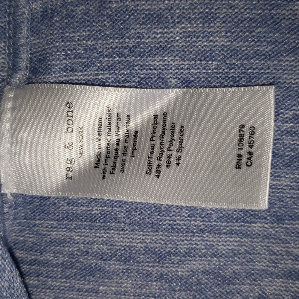 Rag & Bone Dusky Lavender The Knit Long Sleeve XS NWT - Picture 8 of 10
